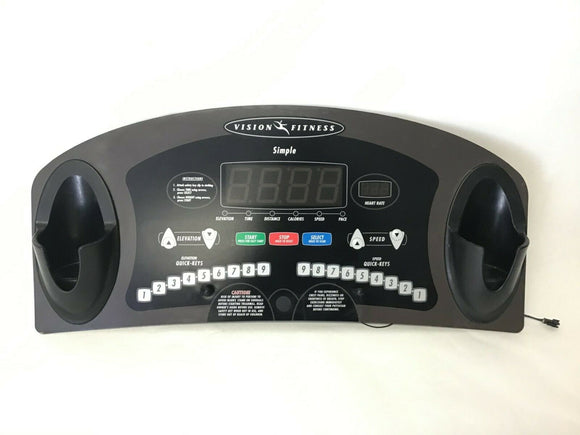 Vision Fitness T9200 T9500 T9600 Treadmill Display Console Panel 016335-ZUP - fitnesspartsrepair