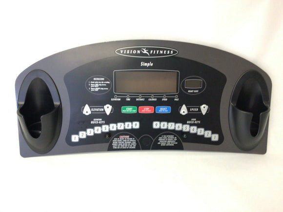 Vision Fitness T9200 Treadmill Display Console Overlay Keypad 016335-ZUP - fitnesspartsrepair