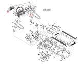 Vision Fitness Treadmill Display Console Overlay Touch Pad 013609-BE & 002928-B - hydrafitnessparts