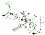 Vision Fitness X20 X30 Elliptical Drive Axle Set 1000111448 - fitnesspartsrepair