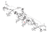 Vision Fitness X6200HRT X6100 Elliptical Rear Stabilizer Axle 022307-D - hydrafitnessparts