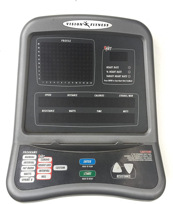 Vision Fitness X6700HRT Elliptical Crosstrainer Display Console Control Panel - fitnesspartsrepair