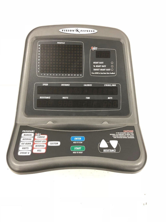 Vision Fitness - X67xx Series - X6700HRT - 2007 - Grey (EP77) Display Console - fitnesspartsrepair