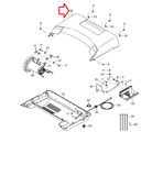 Weslo Cadence R 5.2 400 Crosswalk Sport Treadmill Motor Hood Shroud Cover 337995 - fitnesspartsrepair