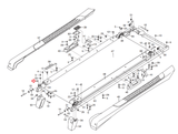 Weslo Epic Life 5.0T G5.9 AF 5.1 Treadmill Left Idler Roller Bracket 302279 - hydrafitnessparts