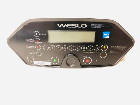 Weslo G 5.9I Treadmill Display Console Assembly 391492 ETWL29617 391648 - fitnesspartsrepair