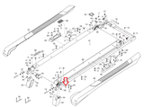 Weslo Gold's Gym Image Proform Treadmill Rear Right Roller Bracket 297177 - fitnesspartsrepair