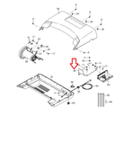 Weslo Gold's Gym Proform Treadmill Electronics Bracket 397391 - fitnesspartsrepair