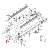 Weslo NordicTrack Treadmill Rear Incline Leg 246763 - hydrafitnessparts