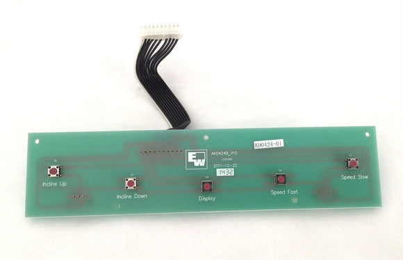Xterra Treadmill Key Board Display Console Quick Speed Incline Up & Down Button - hydrafitnessparts